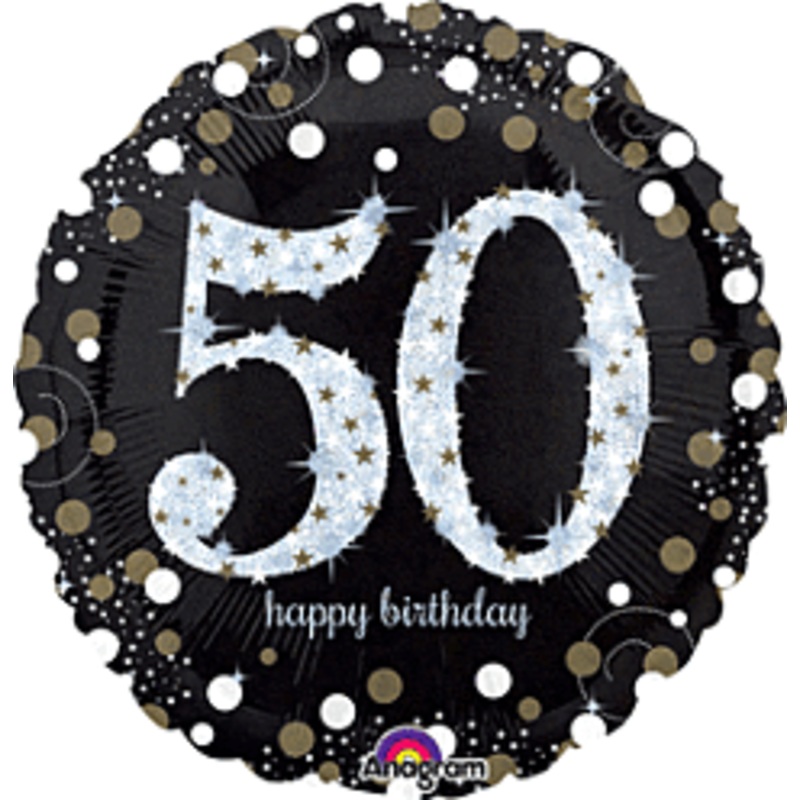 #374 Sparkling Celebration 50 18in Printed Mylar