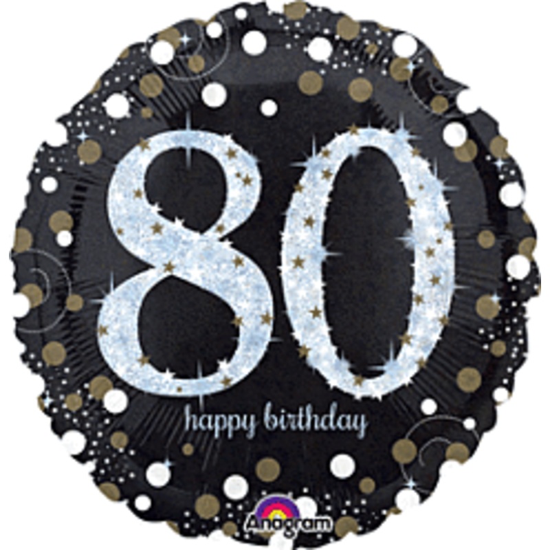 #385 Sparking Celebration 80 18in Printed Mylar