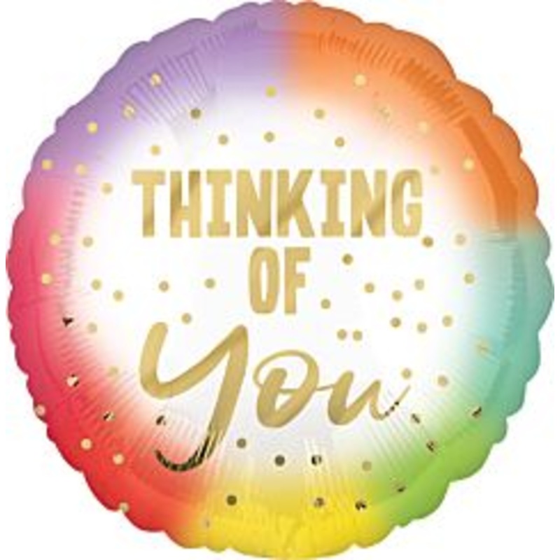 #512 Thinking of You Ombre 18in Printed Mylar