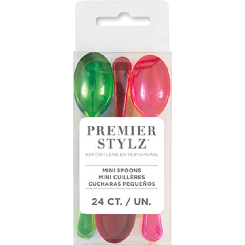 Plastic Mini Spoons 24ct