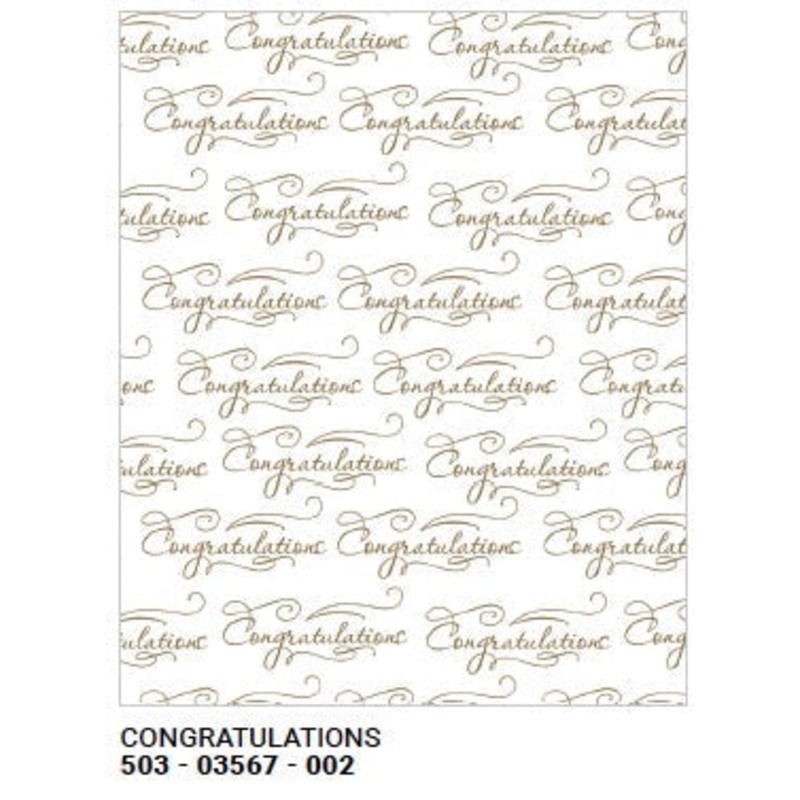 Roll Wrap Congratulations 30in x 5ft
