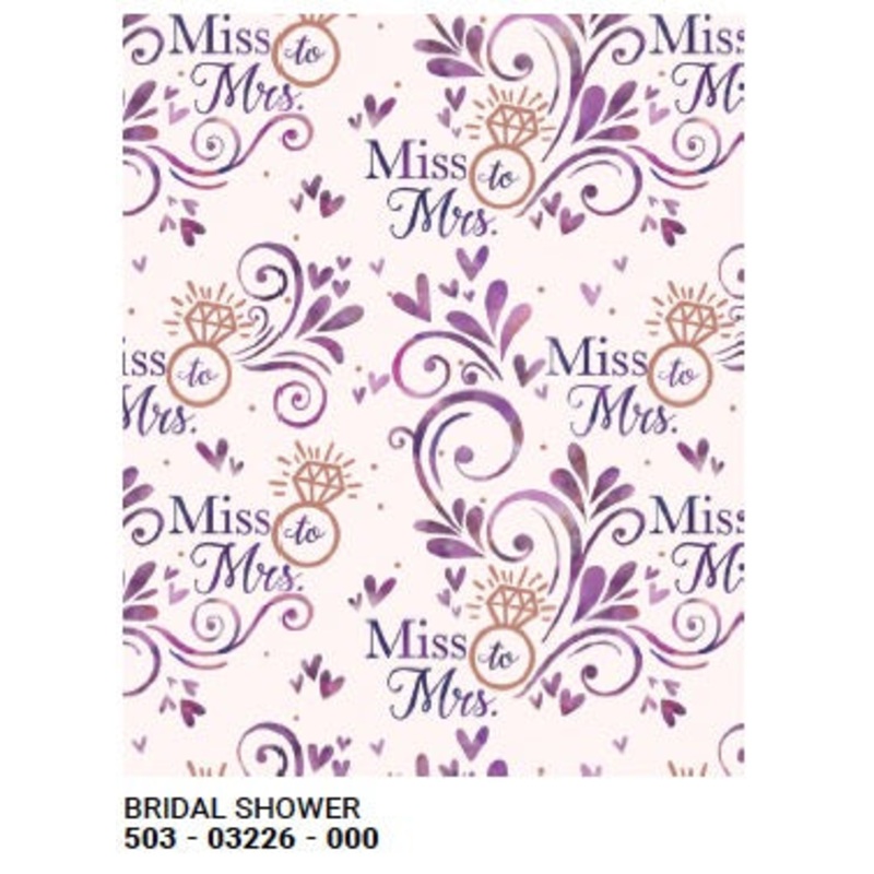 Roll Wrap Miss To Mrs 30in x 5ft