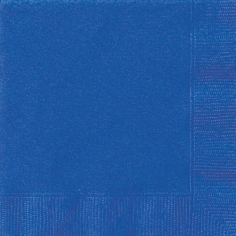Royal Blue Beverage Napkins