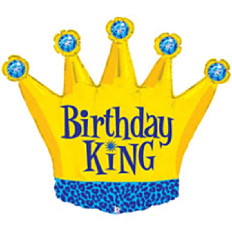 #028 Birthday King 30in Supershape