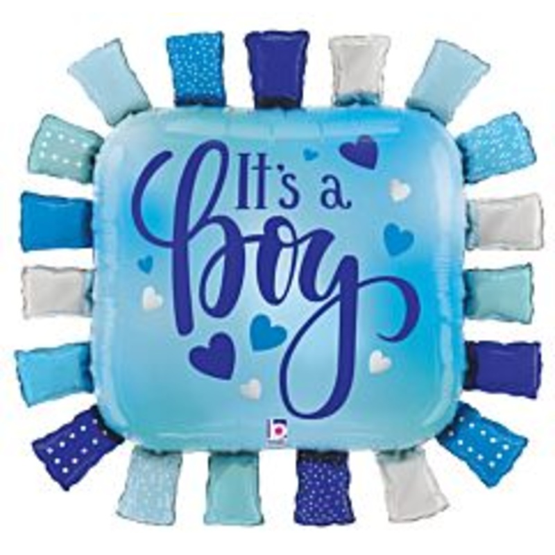 #175 It's a Boy Taggie Square 34in Supershape
