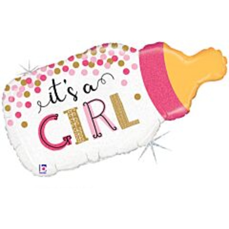 #178 Baby Bottle Girl 29in Supershape