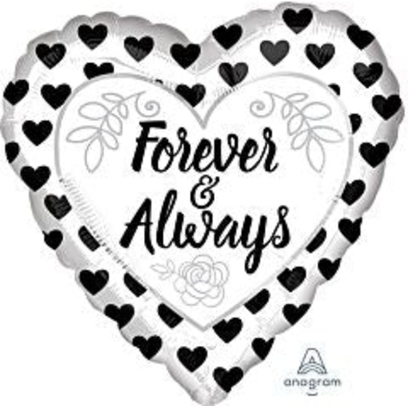#573 Forever & Always 18in Printed Mylar