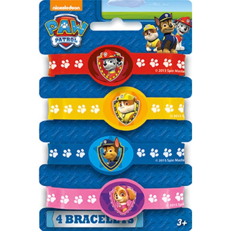 Paw Patrol Stretchy Bracelets 4ct
