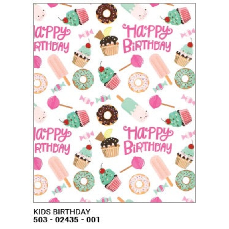 Roll Wrap Birthday Desserts 30in x 5ft