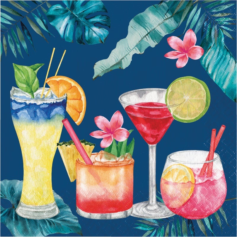 Summer Breeze Beverage Napkins 16ct