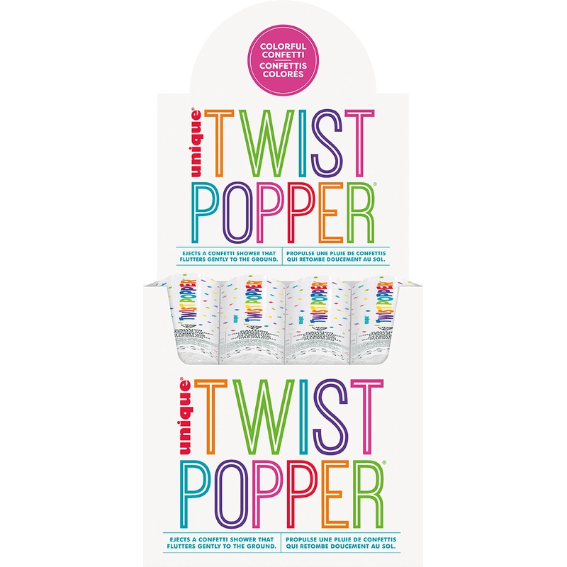 Twist Confetti Popper 11.5in