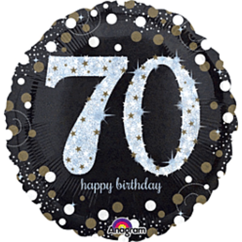 #381 Sparkling Celebration 70 18in Printed Mylar