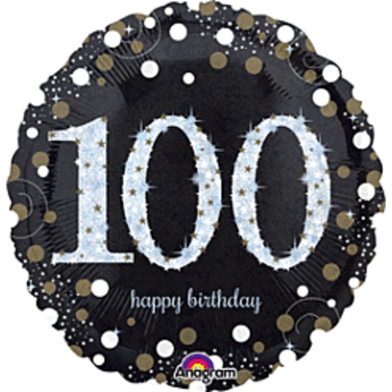 #389 Sparkling Celebration 100 18in Printed Mylar