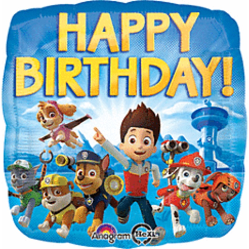 #412 Paw Patrol 18in Printed Mylar