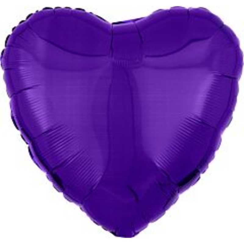 #638 Purple Heart 18in Solid Mylar
