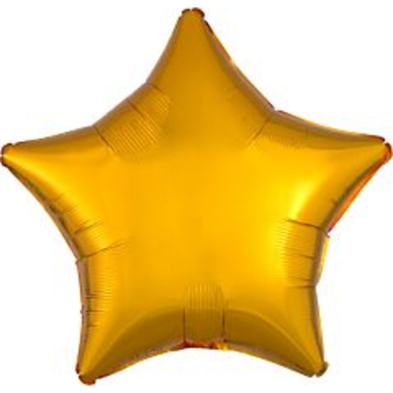 #656 Gold Star 18in Solid Mylar