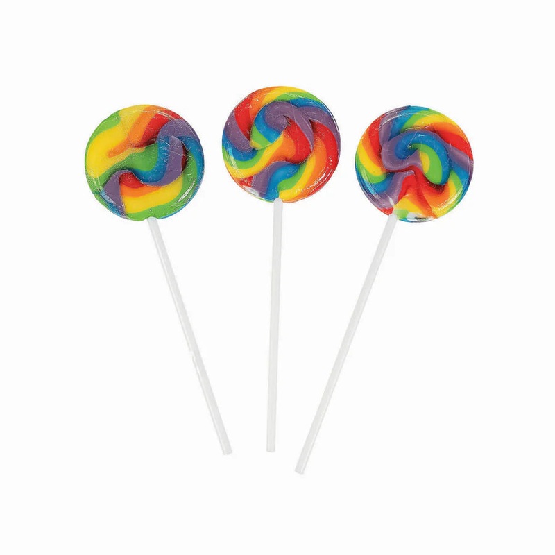 Mini Swirl Lollipop - Rainbow