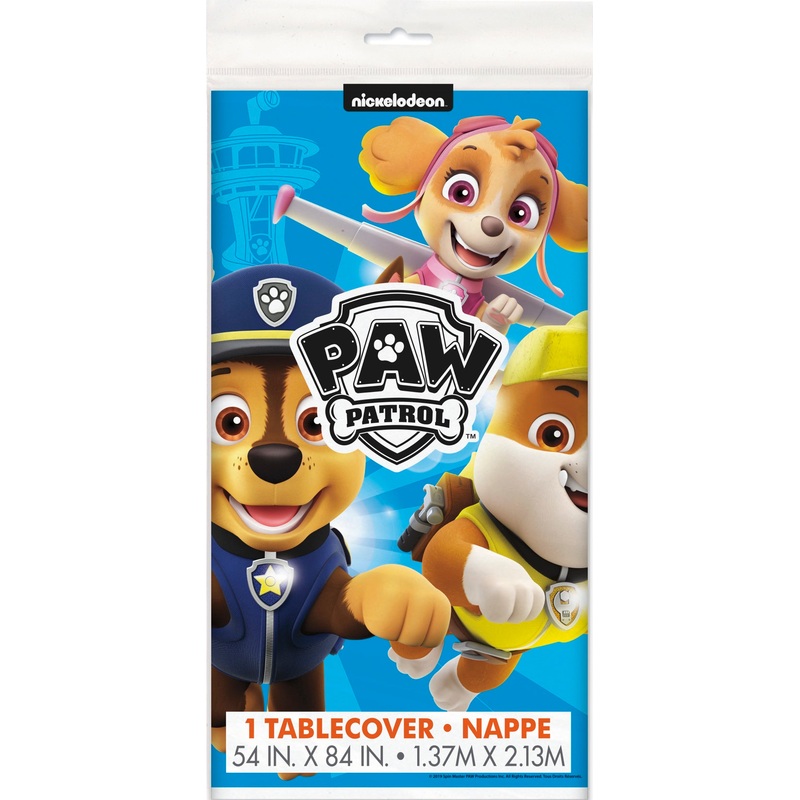 Paw Patrol Plastic Table Cover 54" x 84"