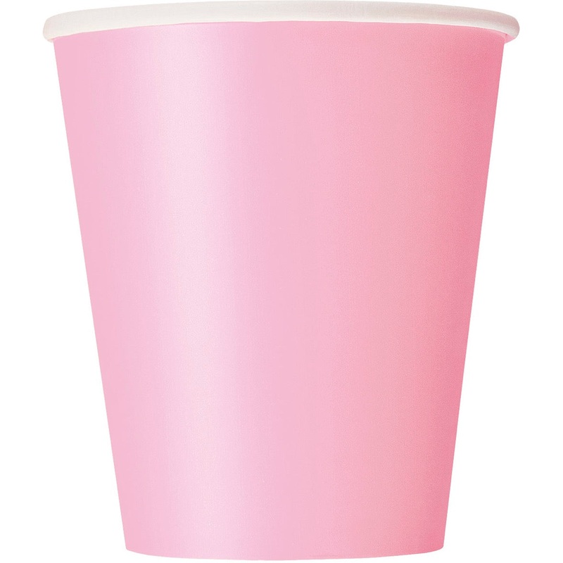 Pink 9oz Paper Cups 20ct