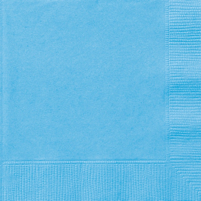 Powder Blue Beverage Napkins