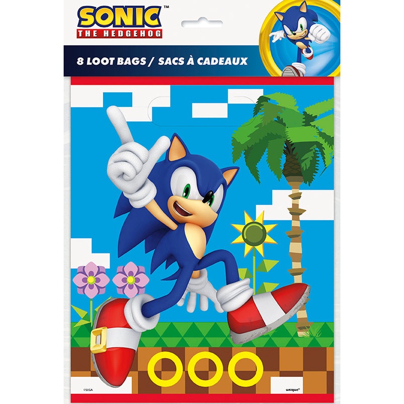 Sonic the Hedgehog Loot Bags 8ct